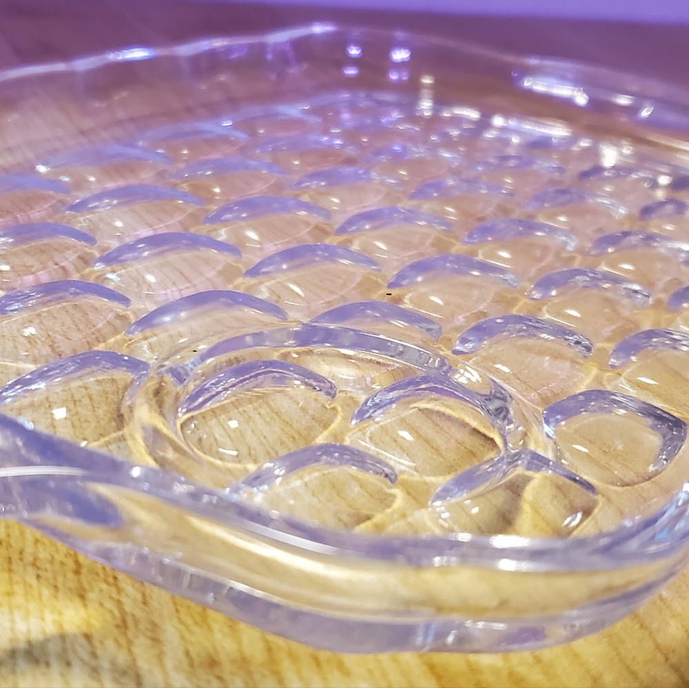 Vintage Yorktown (Colonial) by FEDERAL GLASS snack tray, set of 3 - Picture 8 of 10